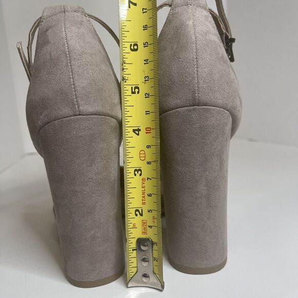 ASOS Penalty Pointed High Heels Block Heel Gray Size 5 Read Description - Picture 11 of 12